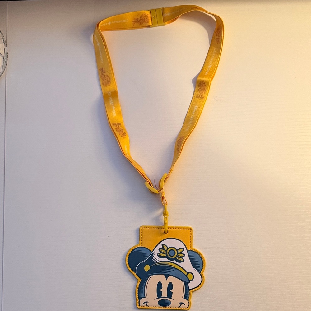 Gold Disney Cruise Line Lanyard